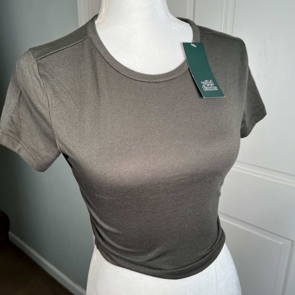 Wild fable skinny cropped tops. SET OF TWO same size